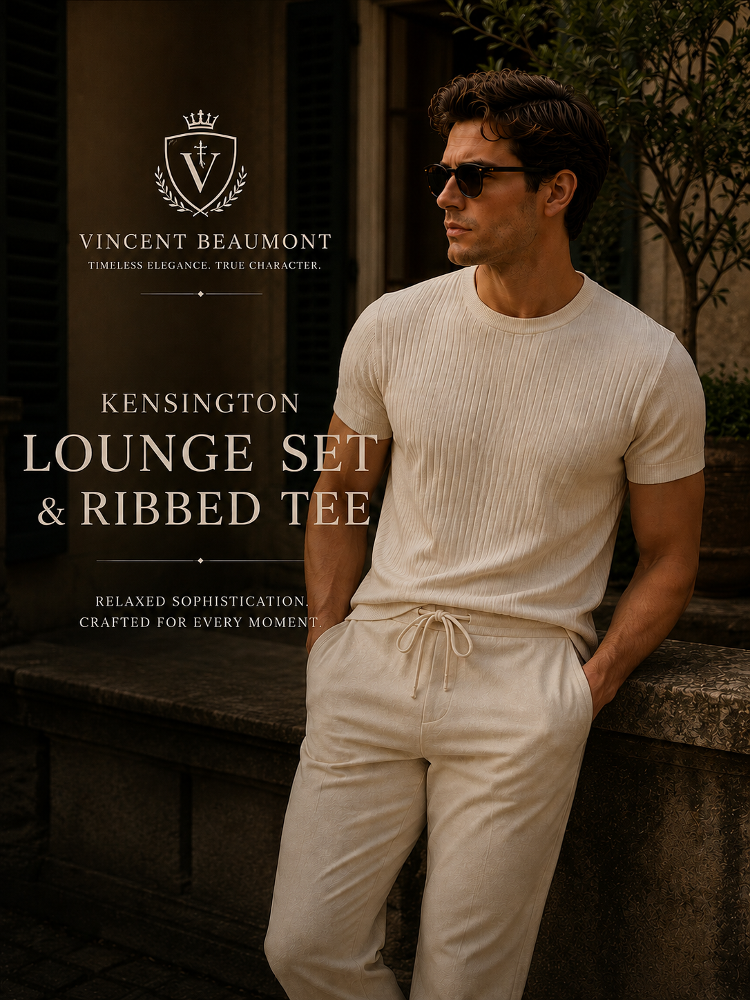 Kensington Lounge Set & Ribbed Tee