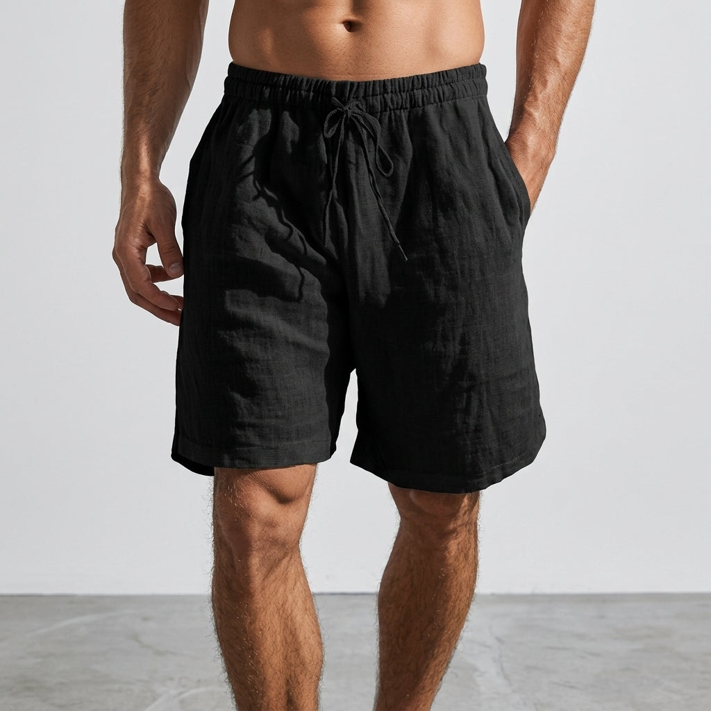 Cotton Linen Shorts - by Vincent Beaumont