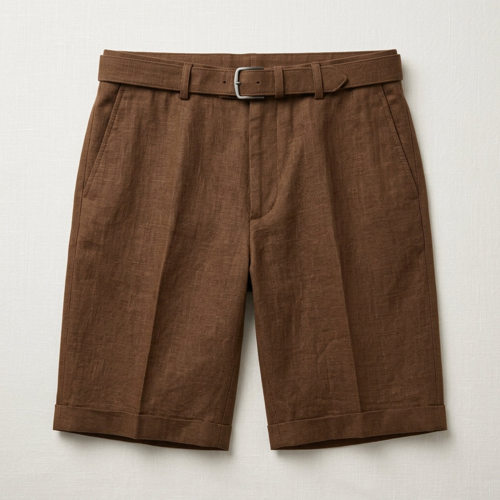Kensington Linen Shorts – Tailored Zip