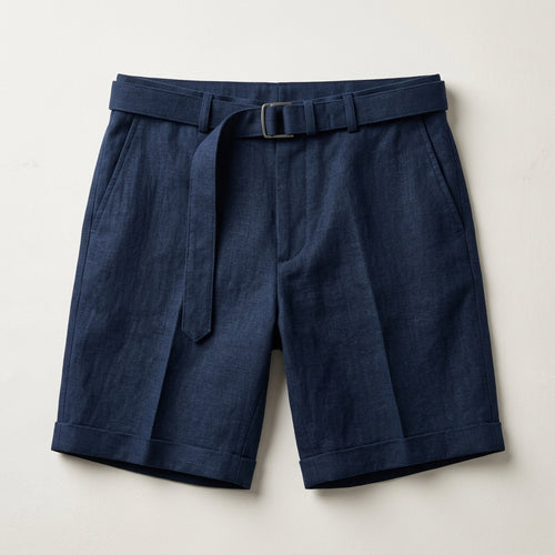 Kensington Linen Shorts – Tailored Zip