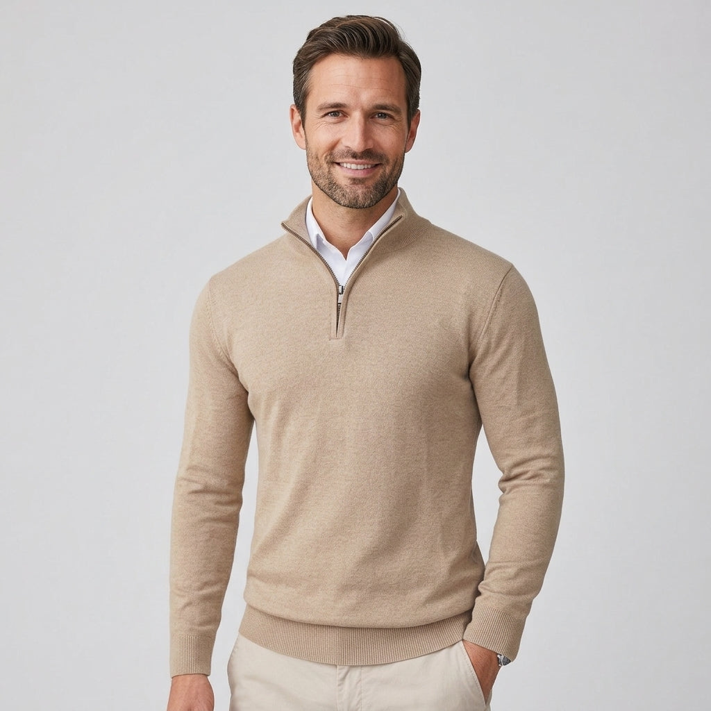 The Beaumont Quarter-Zip Knit