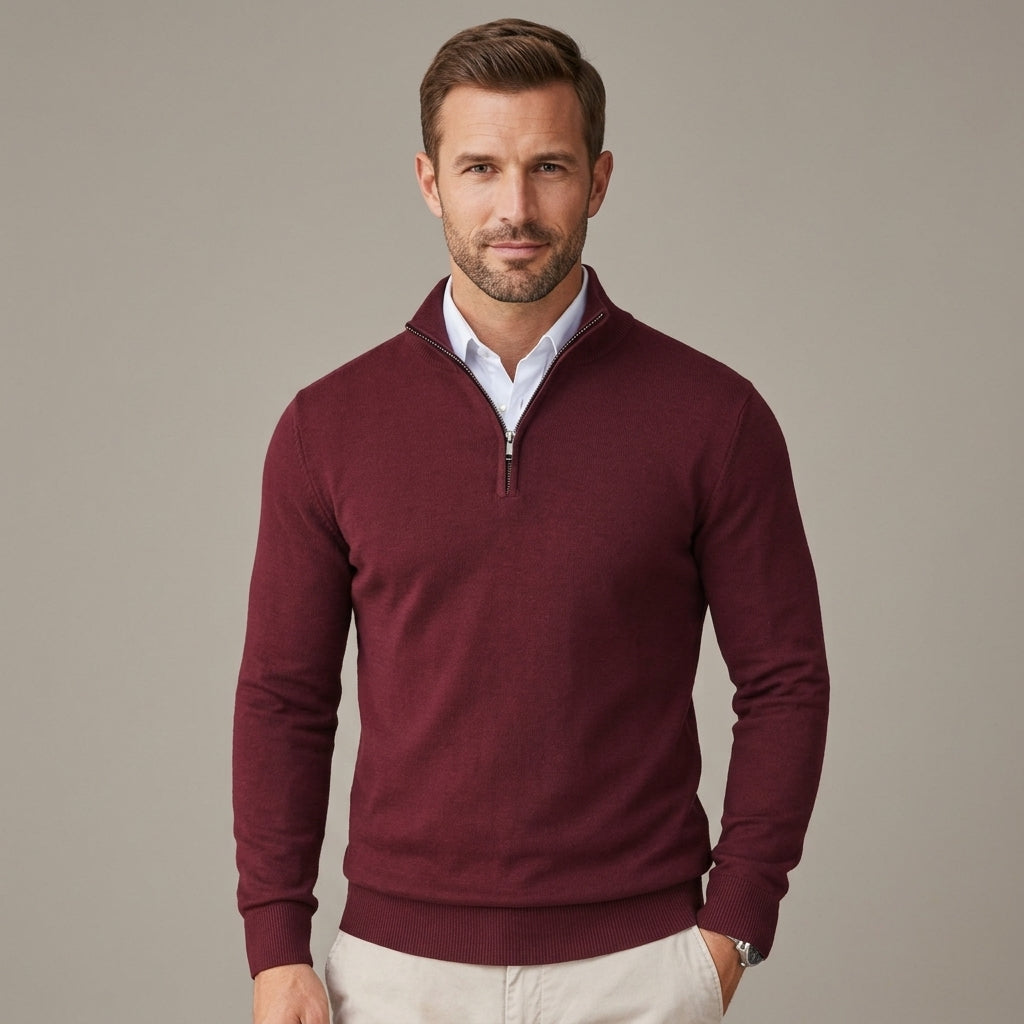 The Beaumont Quarter-Zip Knit