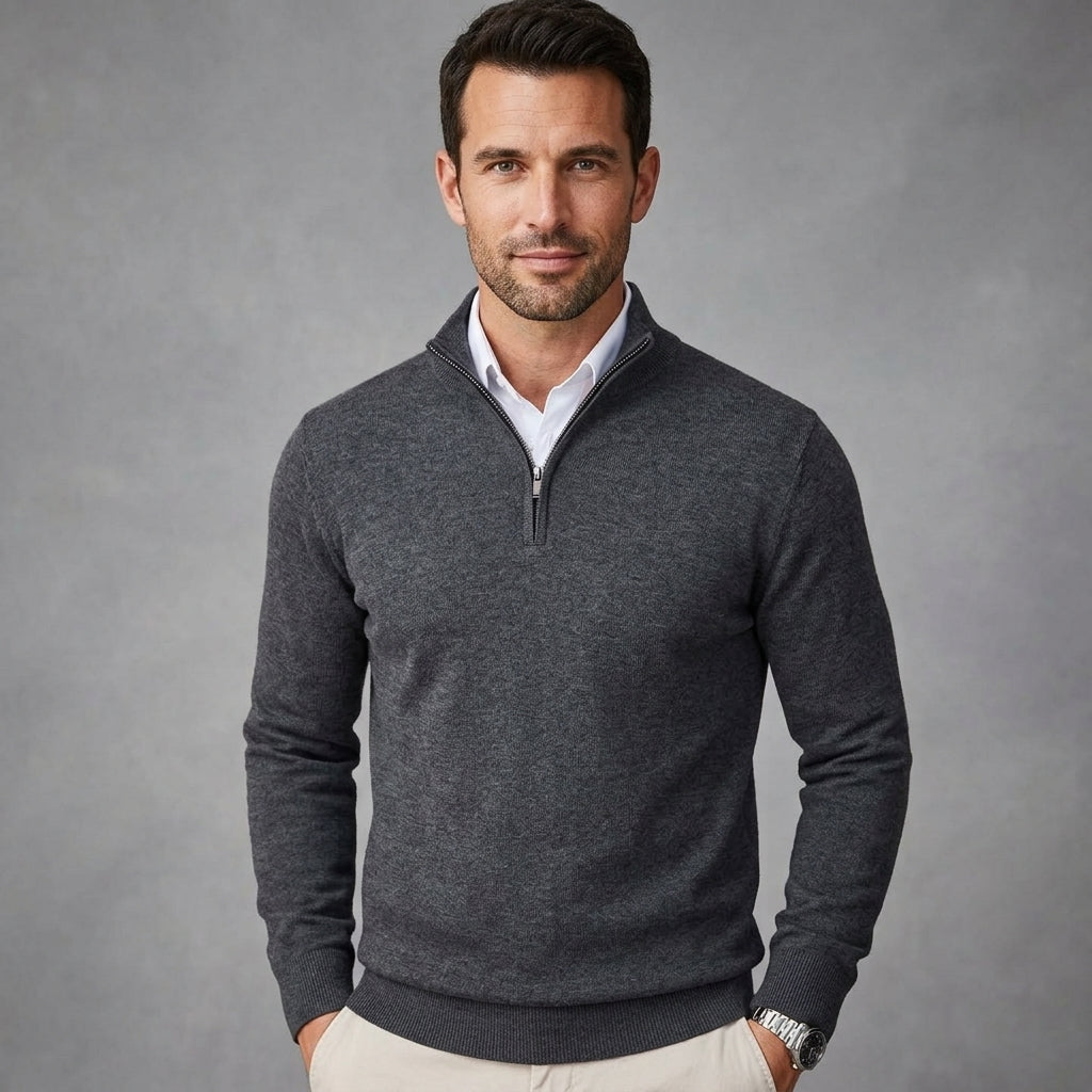 The Beaumont Quarter-Zip Knit