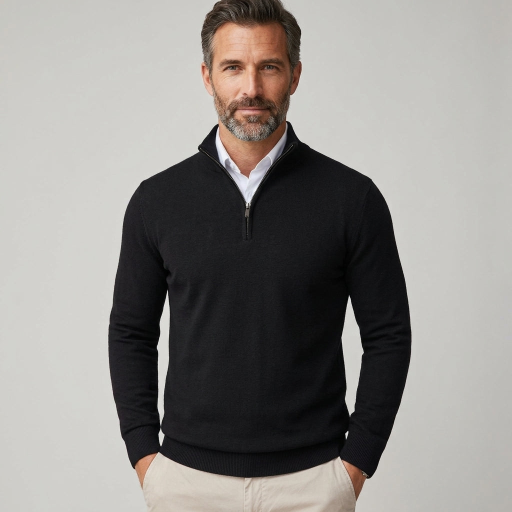 The Beaumont Quarter-Zip Knit