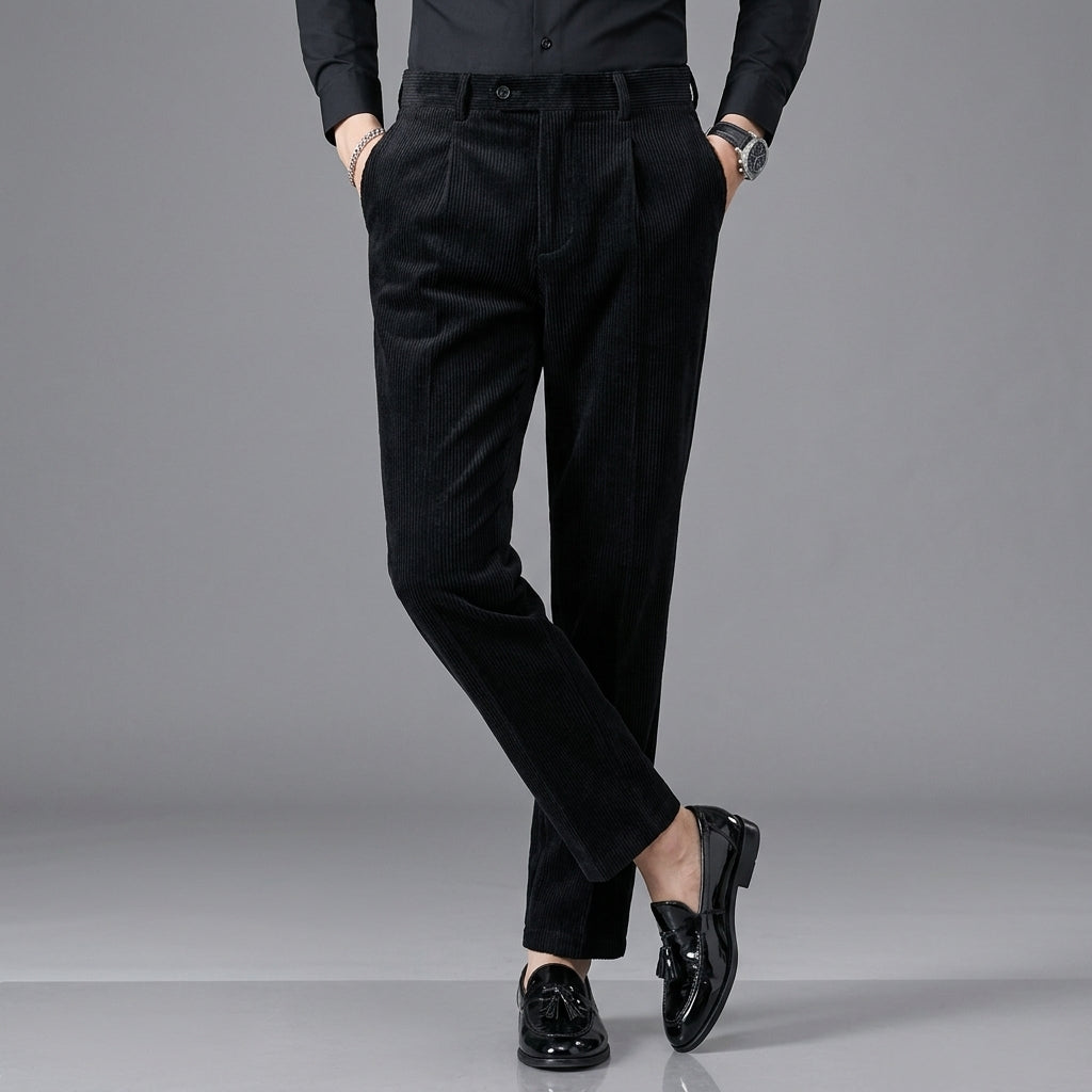 Casual Textured Trousers