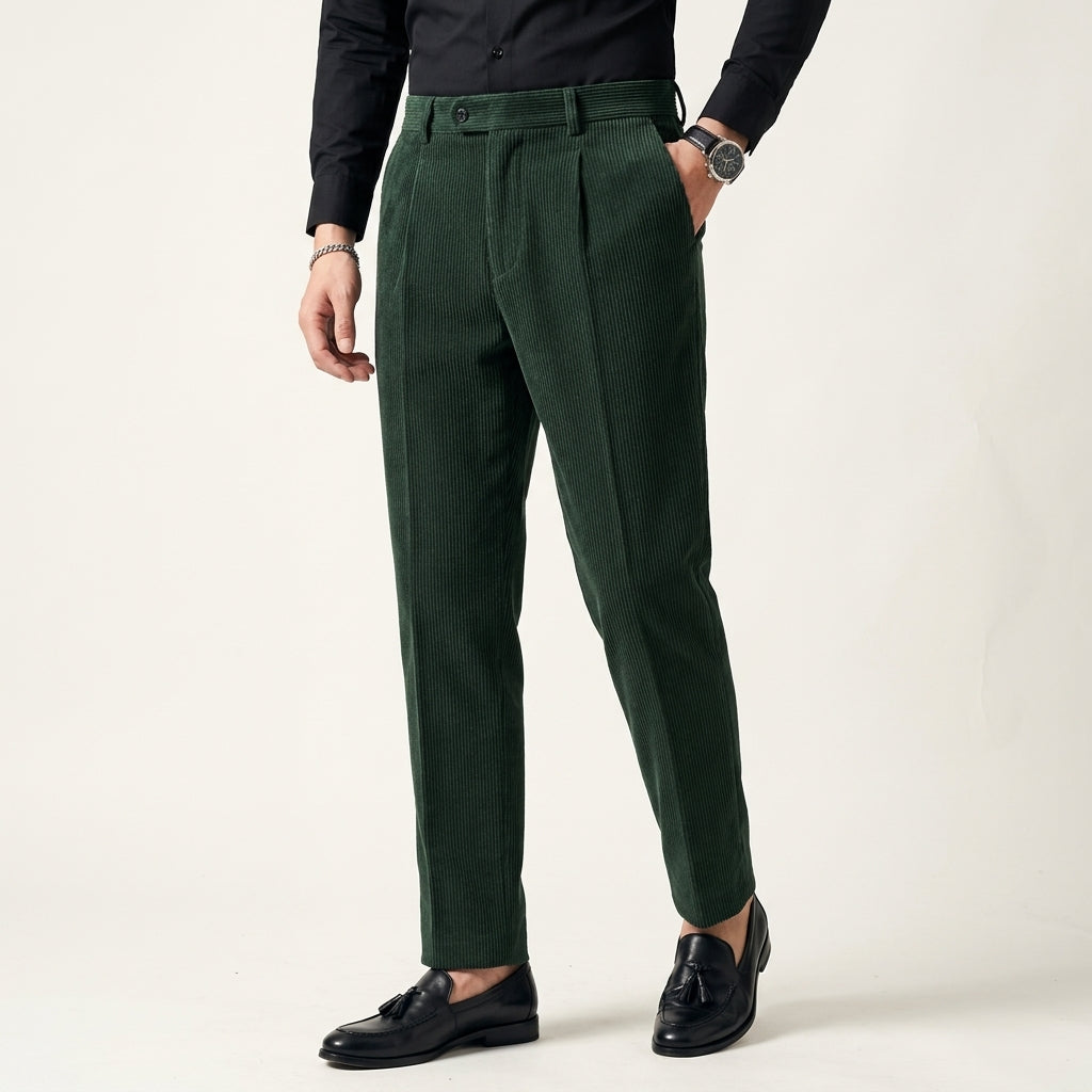 Casual Textured Trousers