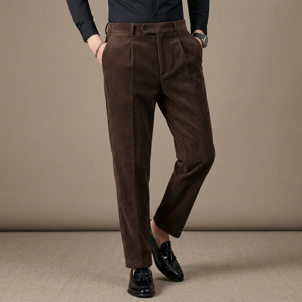 Casual Textured Trousers