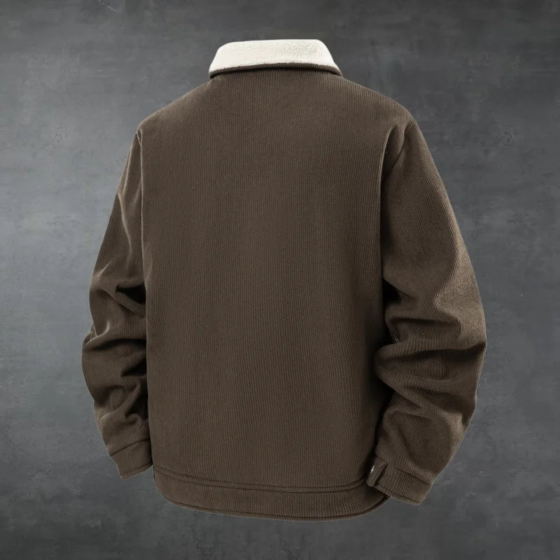 Sherpa Collar Corduroy Coat