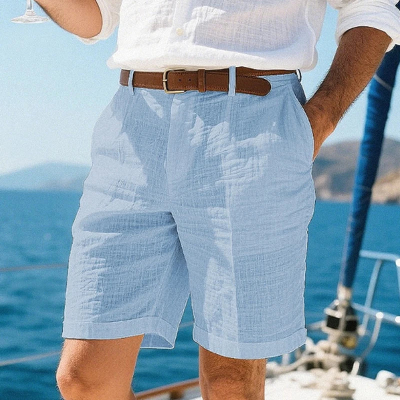 Kensington Linen Shorts – Tailored Zip
