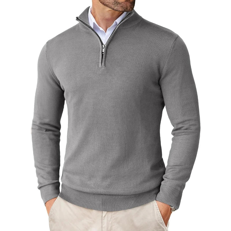 Slim Fit Quarter Zip Jumper