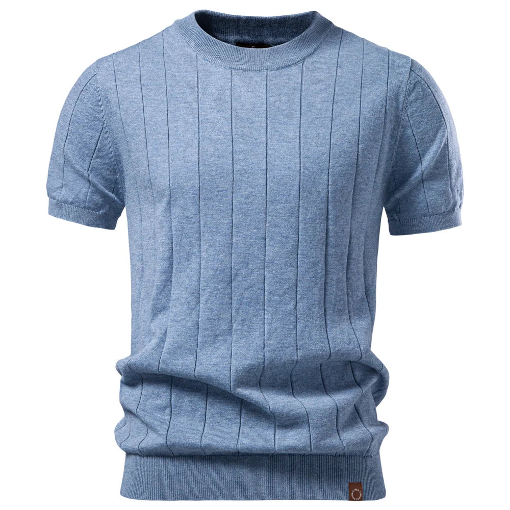 Kensington Ribbed Tee – by Vincent Beaumont