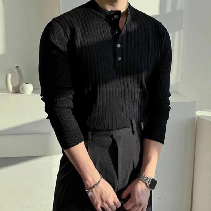 Kensington Ribbed Tee – by Vincent Beaumont