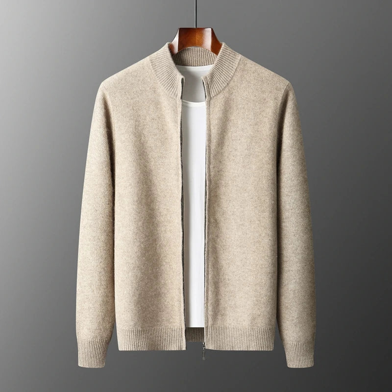 Kensington Merino Cardigan – Zip Turtleneck