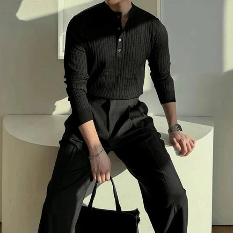Kensington Ribbed Tee – by Vincent Beaumont