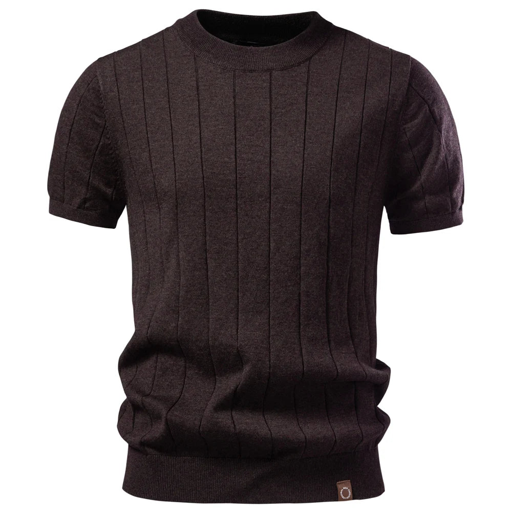 Kensington Ribbed Tee – by Vincent Beaumont