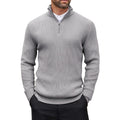 Ribbed Zip Pullover