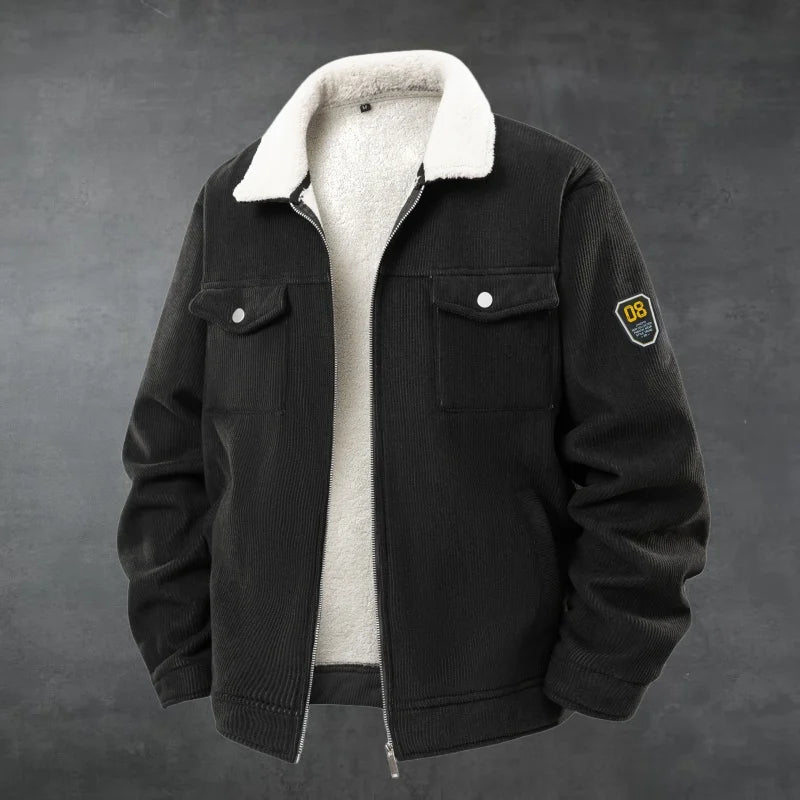 Sherpa Collar Corduroy Coat