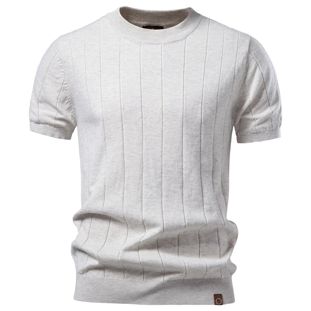 Kensington Ribbed Tee – by Vincent Beaumont