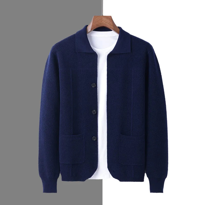 Merino Wool Button Cardigan