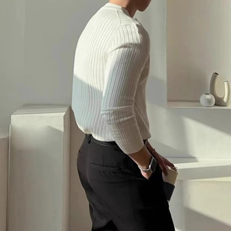 Kensington Ribbed Tee – by Vincent Beaumont