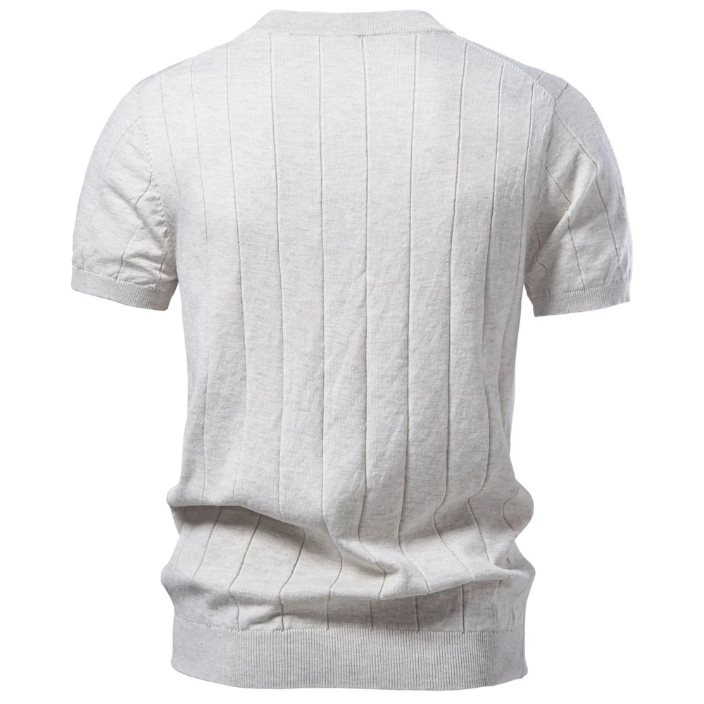 Kensington Ribbed Tee – by Vincent Beaumont