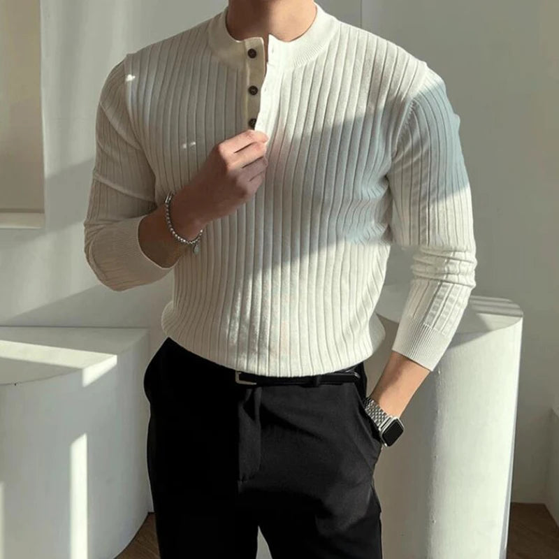 Kensington Ribbed Tee – by Vincent Beaumont